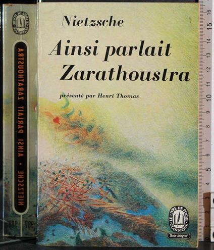 Ainsi parlait zarathoustra - Friedrich Nietzsche - copertina