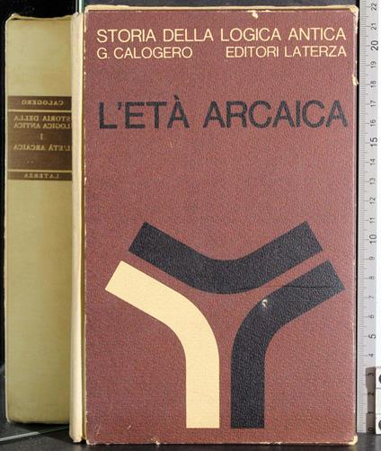Storia della logica antica I. L'età antica - Guido Calogero - copertina