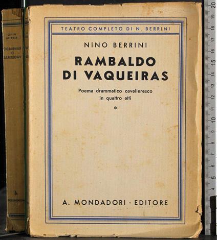 Rambaldo di vaqueiras - Nino Berrini - copertina