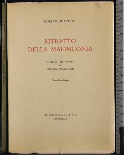 Ritratto della malinconia - Romano Guardini - copertina