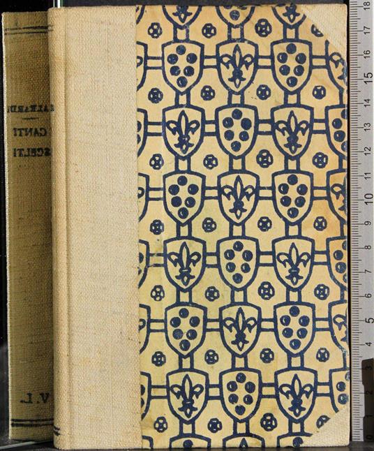 Canti scelti - Aleardo Aleardi - copertina