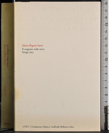 Il sergente nella neve - Mario Rigoni Stern - copertina