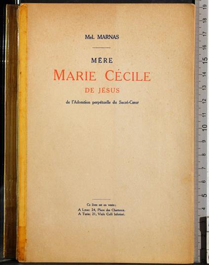 Mere Marie Cecile de Jesus - copertina