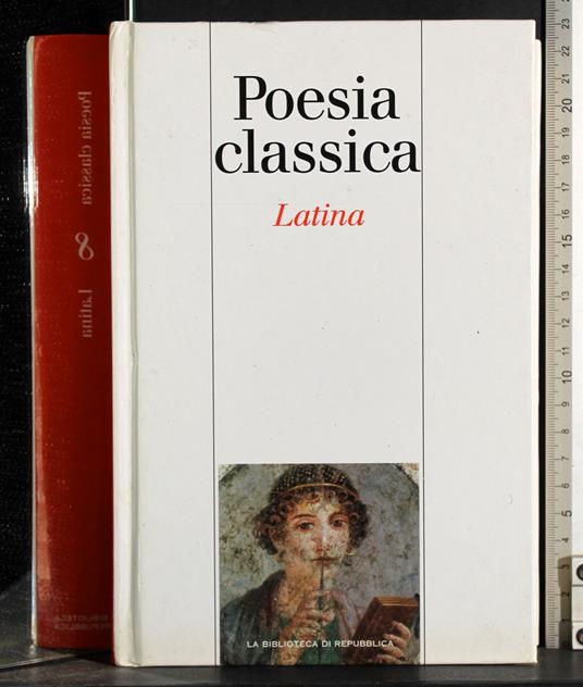 Poesia classica Latina - copertina