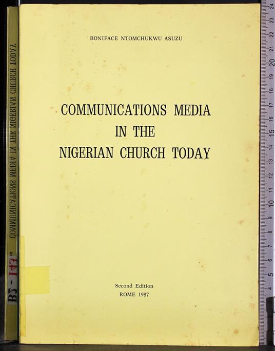 Communications Media in the Nigerian Church Today - copertina