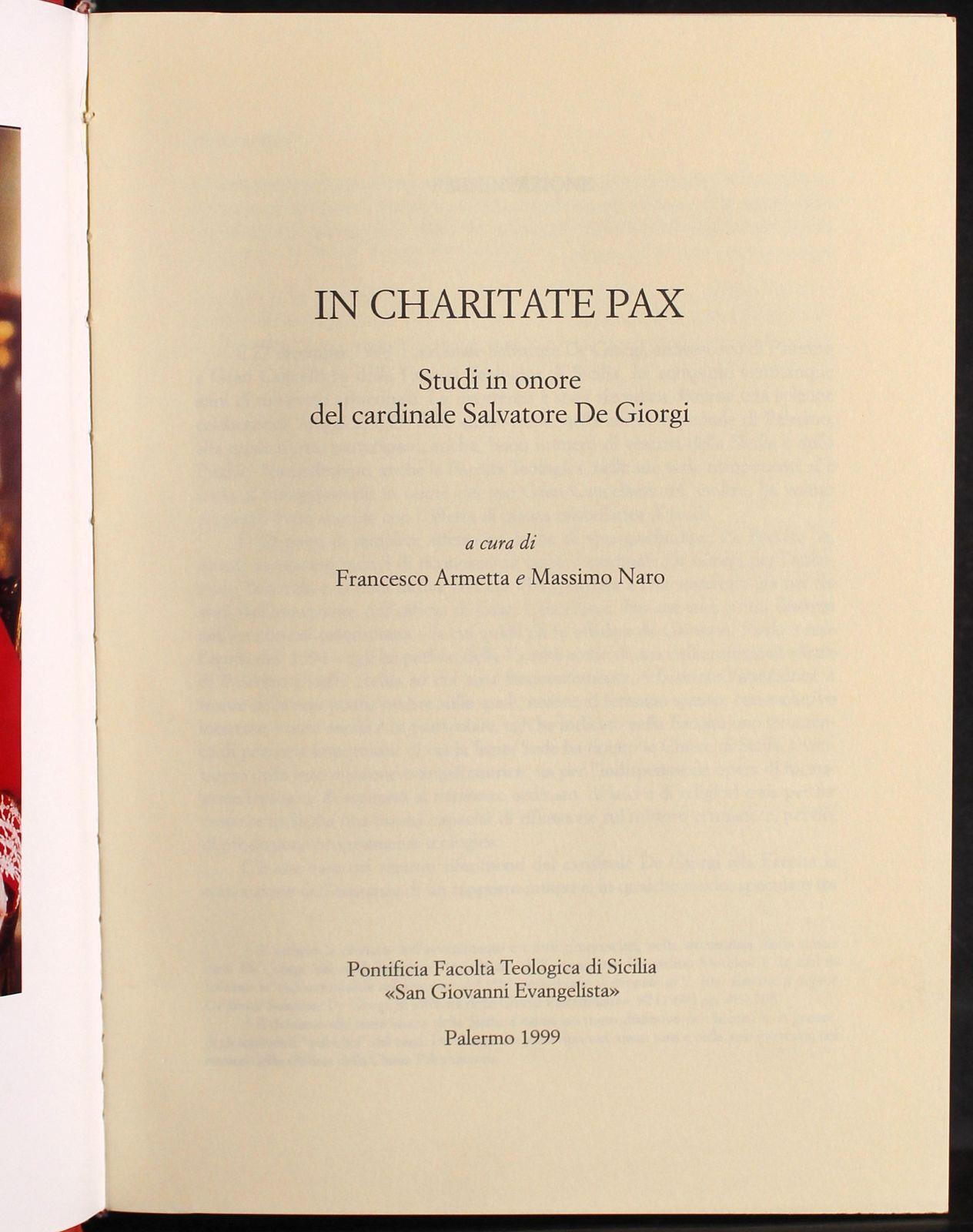 In Charitate pax
