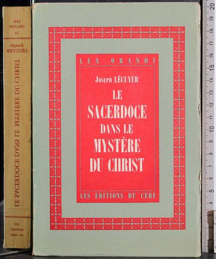 Le sacerdoce dans le mystere du Christ - copertina