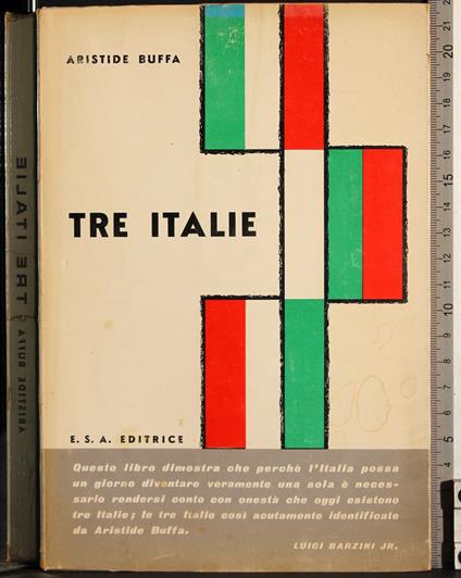 Tre Italie - Aristide Buffa - copertina