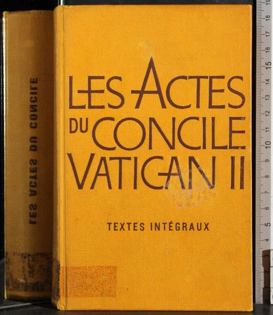 Les actes du concile vatican II - copertina