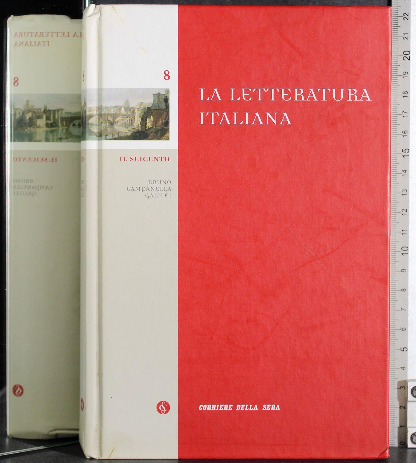 letteratura italiana Vol 8. Il seicento