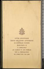 Lettre apostolique tertio millennio adveniente du souverain