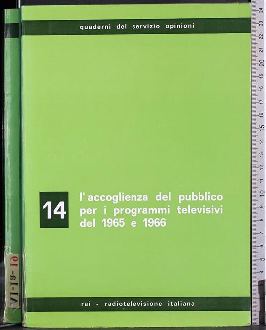 Quaderni del servizio opinioni Vol 14. L'accoglienza - copertina