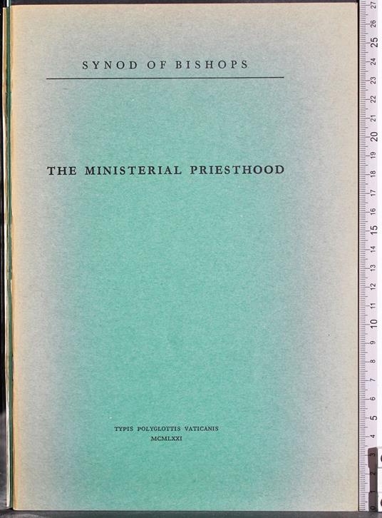 The ministerial priesthood - copertina