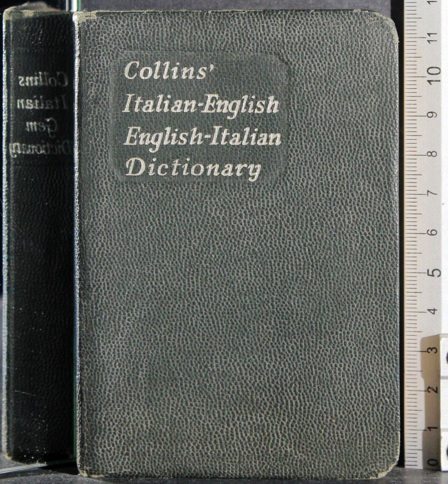 Collin's Dictionary. Italian-English. English-Italian
