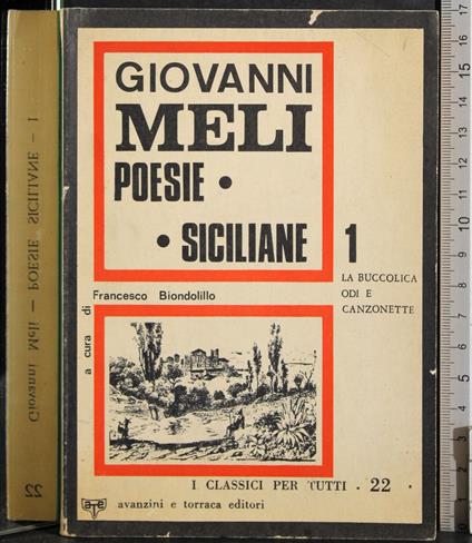 Poesie Siciliane 1 - Giovanni Meli - copertina