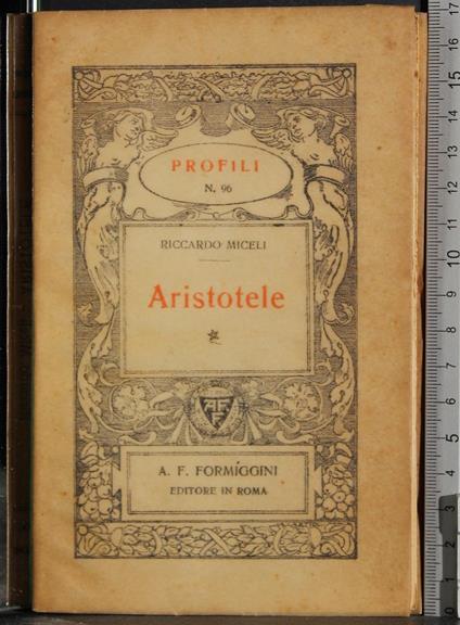 Profili. Aristotele - Riccardo Miceli - copertina