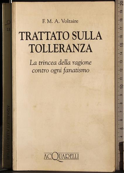 Trattato sulla tolleranza - Voltaire - copertina
