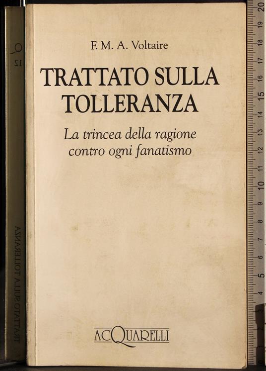 Trattato sulla tolleranza - Voltaire - copertina