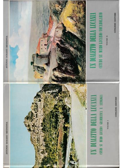 Un dialetto della Lucania (Studi su Muro Lucano) Grammatica e antologia Volume I - Vocabolario Volume II - completo in 2 voll - copertina