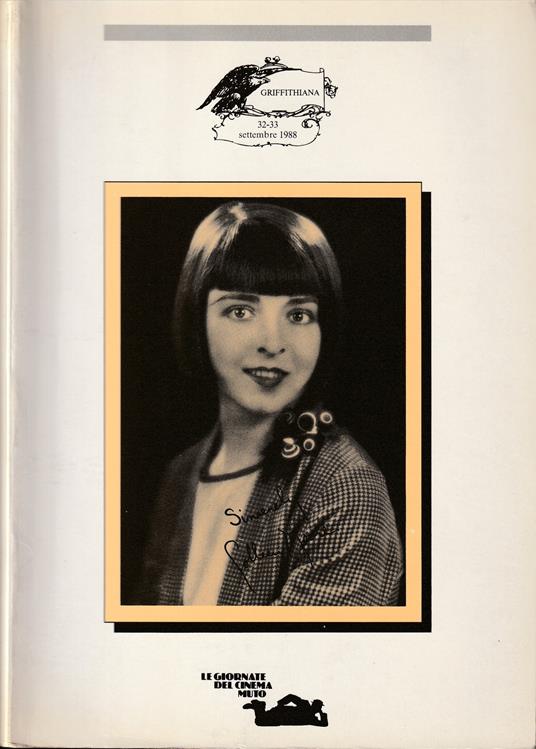 Griffithiana 32-33 settembre 1988 Le giornate del cinema muto Pordenone 1-8 ottobre 1988 - copertina