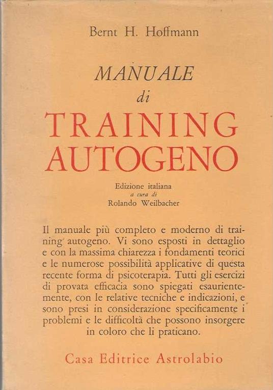Manuale di training Autogeno - Bernt Hoffmann - copertina
