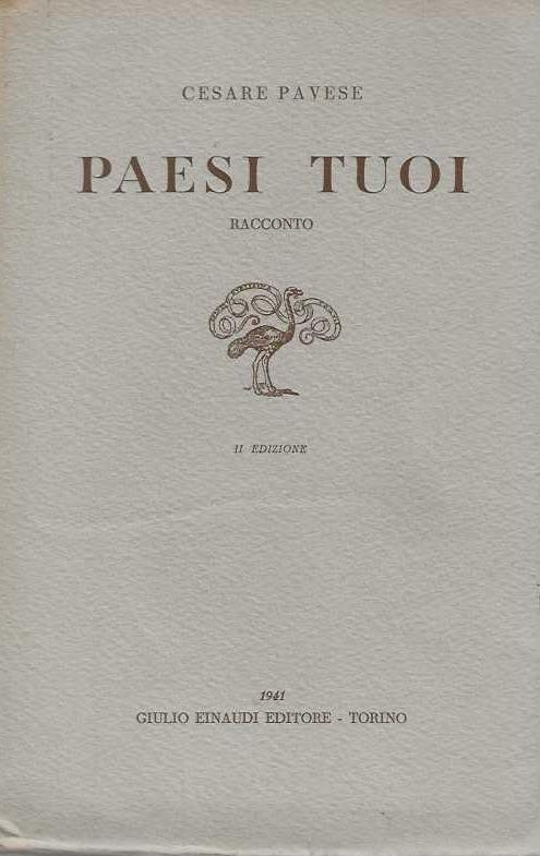 Paesi Tuoi - Cesare Pavese - copertina