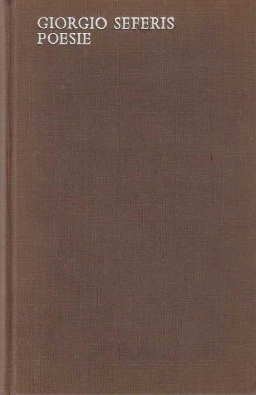 Poesie - Giorgio Seferis - copertina