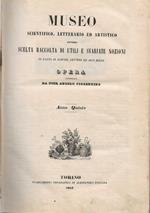 Museo scientifico , letterario ed artistico ovvero scelta raccolta di utili e svariate nozioni in fatto di scienze , lettere ed arti belle