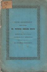 Cenni Cronologici della storia Del Pontificio Seminario Romano e descrizione della festa centenaria celebrata in S. Apollinare compiendosi il terzo secolo dalla fondazione del seminario medesimo