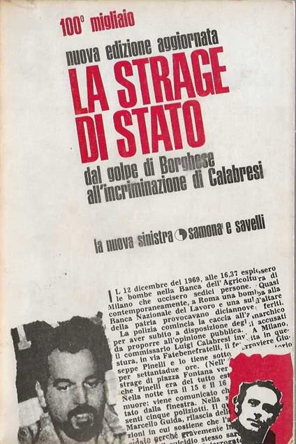 Strage di Stato  dal golpe di Borghese all'incriminazione di Calabresi - copertina