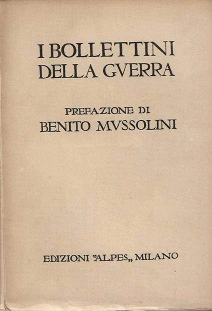 I Bollettini della Guerra - copertina