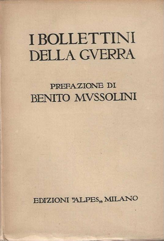 I Bollettini della Guerra - copertina