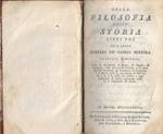 Della Filosofia della Storia libri tre