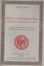 Diritto e sentenze di pisa ai primordi del rinascimento giuridico