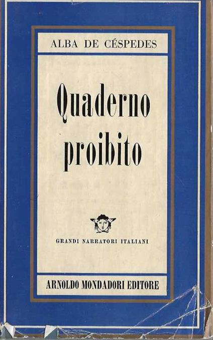 Quaderno proibito - Alba De Céspedes - copertina
