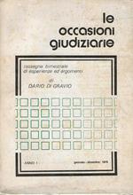 Le occasioni giudiziarie