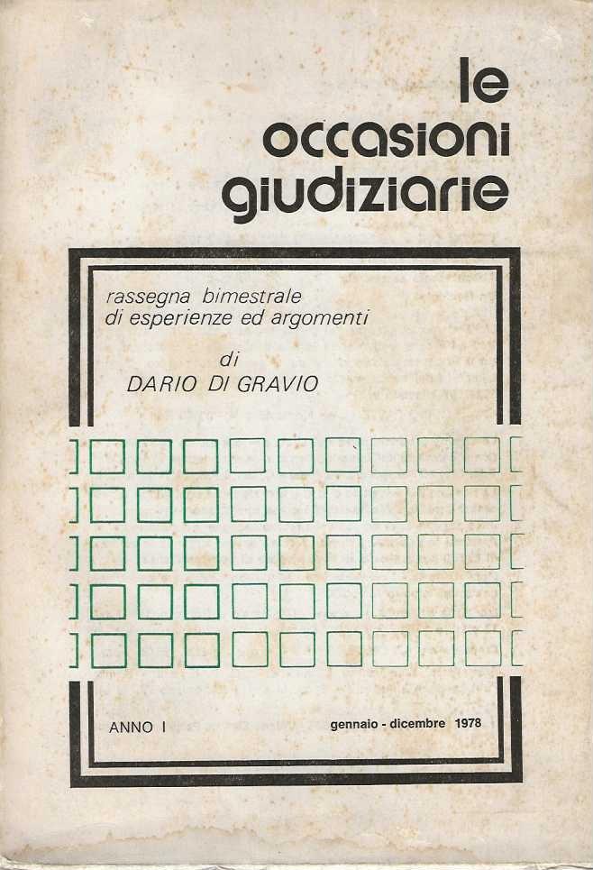 Le occasioni giudiziarie