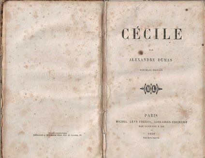 Cécile - Alexandre Dumas - copertina