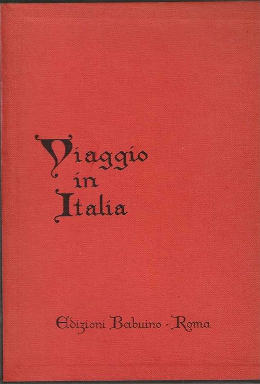 Viaggio in Italia - Johann Wolfgang Goethe - copertina