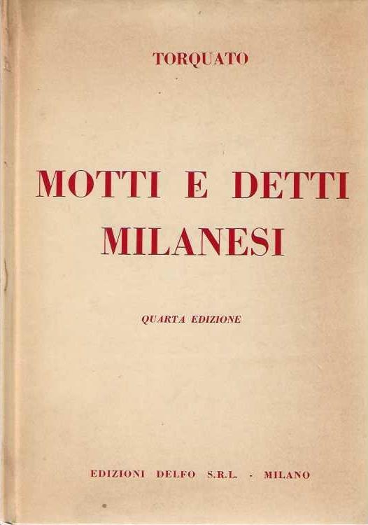 Motti e detti Milanesi - Torquato - copertina