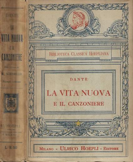 La vita nuova e il canzoniere - Dante Alighieri - copertina