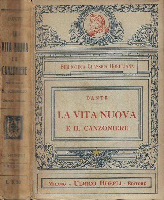 La vita nuova e il canzoniere - Dante Alighieri - copertina