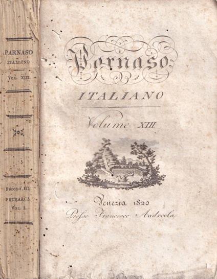 Parnaso italiano, vol. XIII - Ludovico Ariosto - copertina