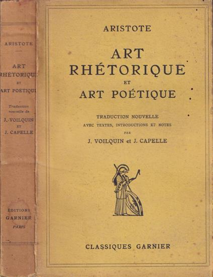 Art rhétorique et art poétique - Aristotele - copertina