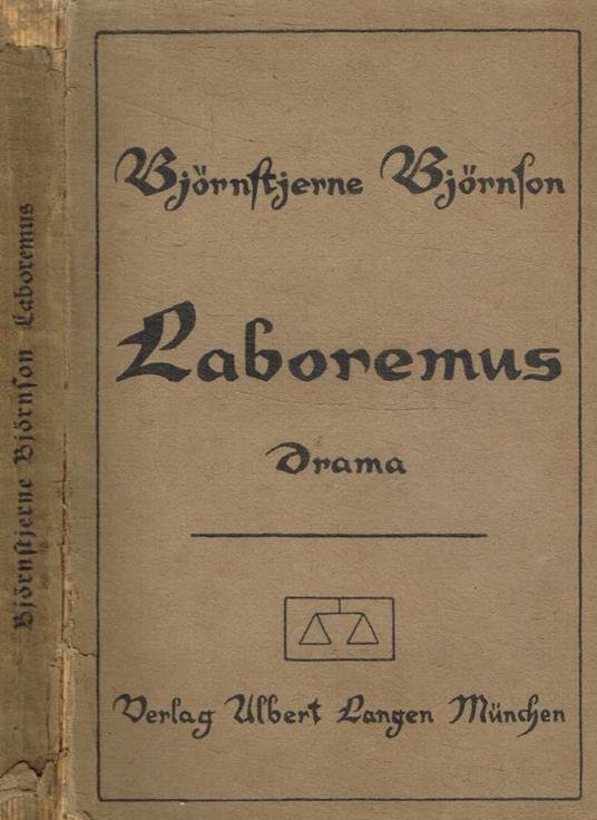 Laboremus - Bjørnstjerne Bjørnson - copertina