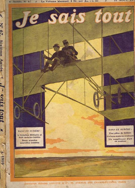 Je sais tout n.67, 1910 - copertina