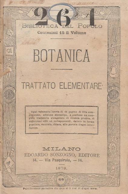 Botanica - copertina