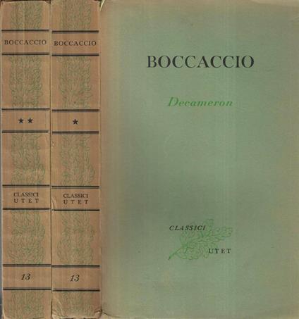 Decameron Vol. I - II - Giovanni Boccaccio - copertina