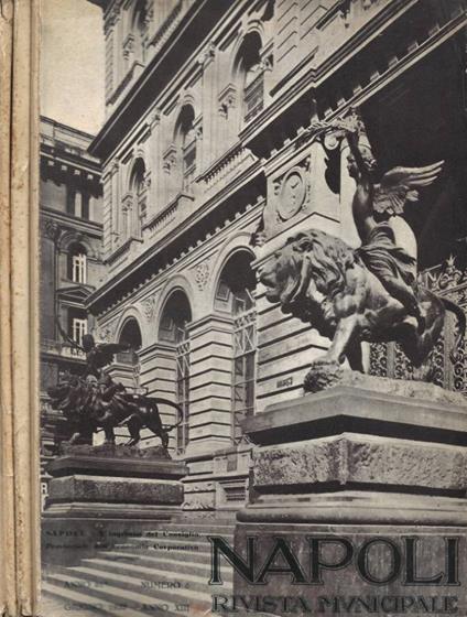 Napoli. Rivista Municipale - Anno 61° - 1935 - N. 6 (Giugno), N. 7-8-9 (Luglio-Agosto-Settembre), N. 10-11-12 (Ottbre-Novembre-Dicembre) - copertina
