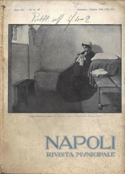 Napoli. Rivista Municipale - Anno 62° - 1936 - N. 9-10 (Settembre-Ottobre) - copertina